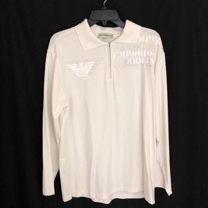 Emporio Armani Men’s Shirt White XXL Long Sleeve